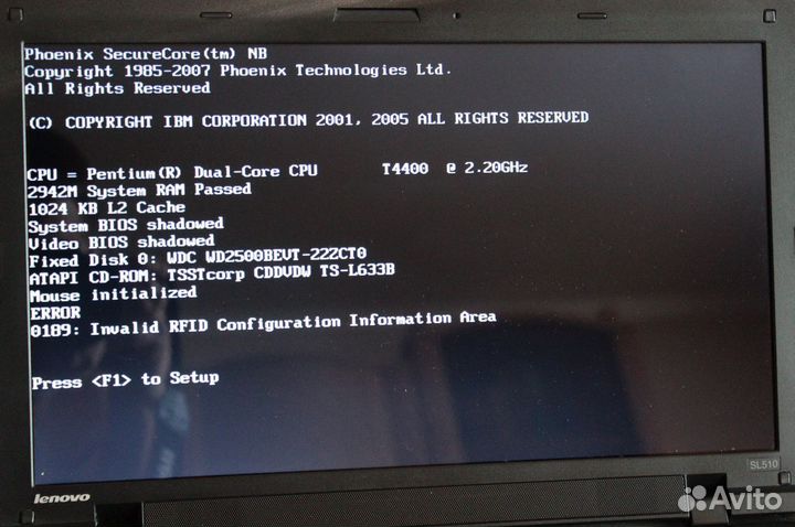 Ноутбук Lenovo SL510