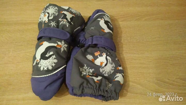 Краги варежки на 2-3 года. Актуально