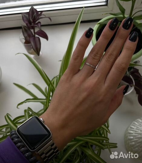 Золотое кольцо с бриллиантами дорожка