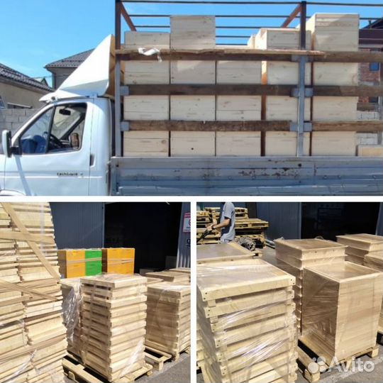 Ульи для пасеки в сборе. Пиломатериал сосна, 35 мм