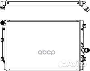 Радиатор audi A3 04-12, TT 06-06, skoda octavia
