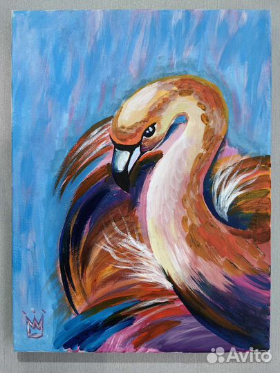 Картина лебедь