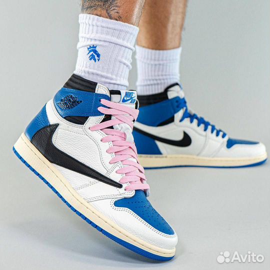 Кроссовки Air Jordan 1 Travis Scott Fragment