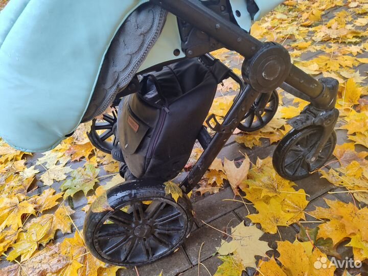 Коляска mirelo bonita 3 в 1 бирюзовая б/у