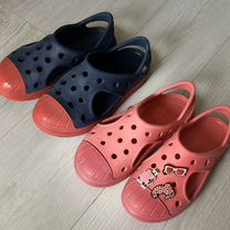 Crocs c12 розовые и черные