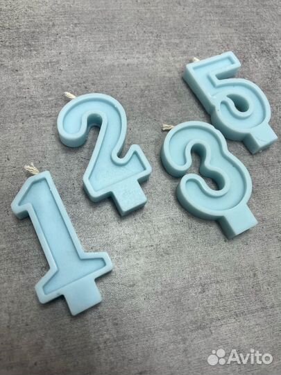 Эко свечи для торта ручной работы