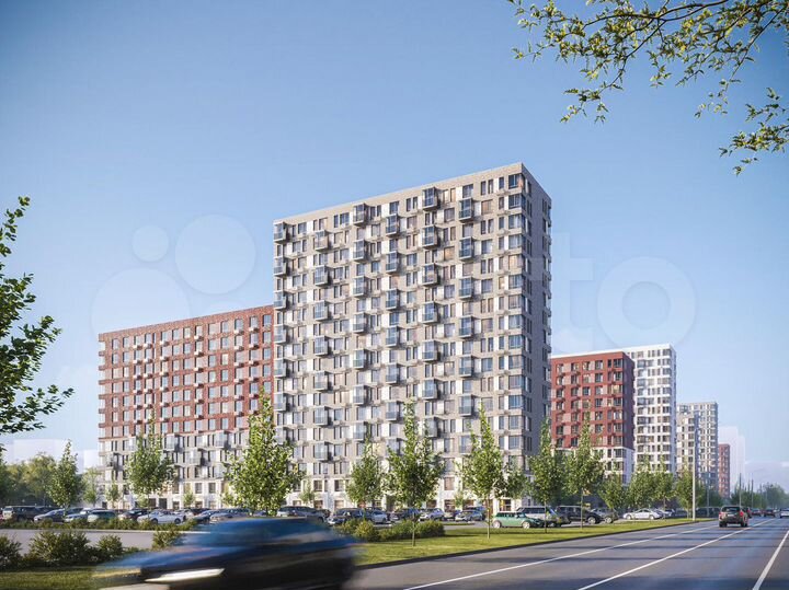 1-к. квартира, 33,4 м², 12/17 эт.