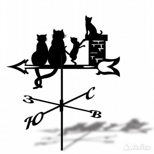 Флюгер из металла на крышу