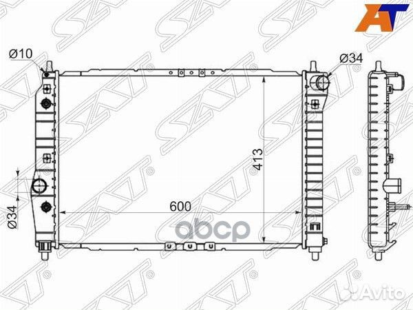 Радиатор Chevrolet Aveo 02-11 / Daewoo Kalos 02