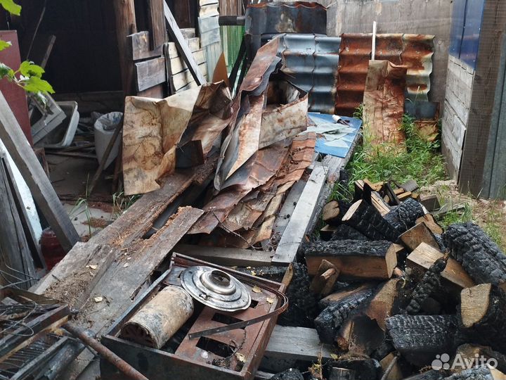Брус, доска, металл после пожара самовывоз