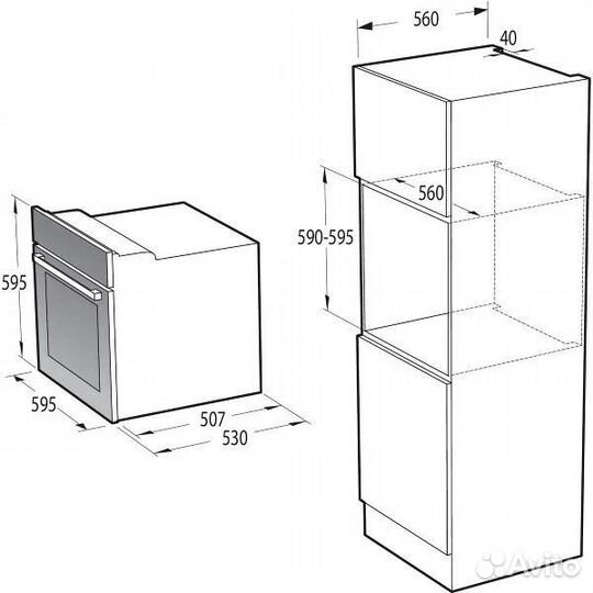 Электрический духовой шкаф Gorenje BO6737E03AWG