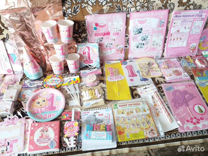 Первый день рождения для девочки декор