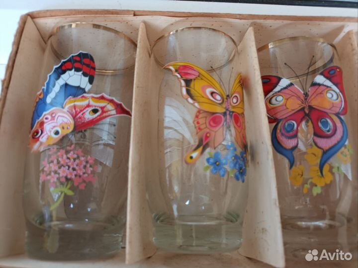 Бокалы стекло СССРнабор 6шт.новые