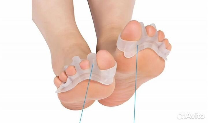 Силиконовый разделитель пальцев пара 2шт