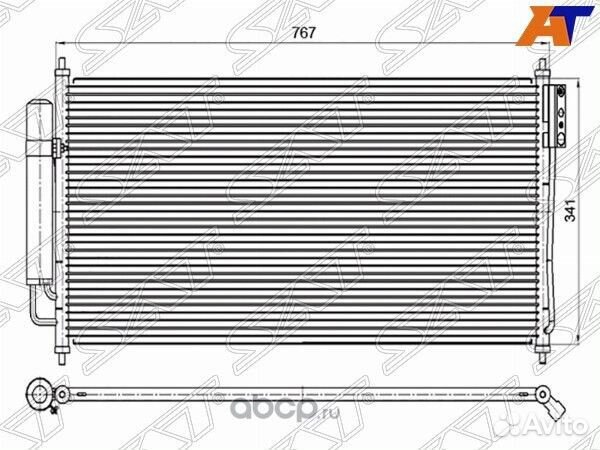 Радиатор кондиционера Nissan Teana 1 J31 2003-2008