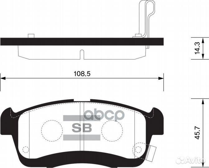 Колодки тормозные передние sangsin brake SP1550