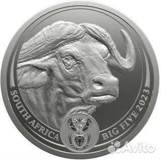 5 Рэнд 2023г юар 2 Буйвол,большая пятёрка, big fiv