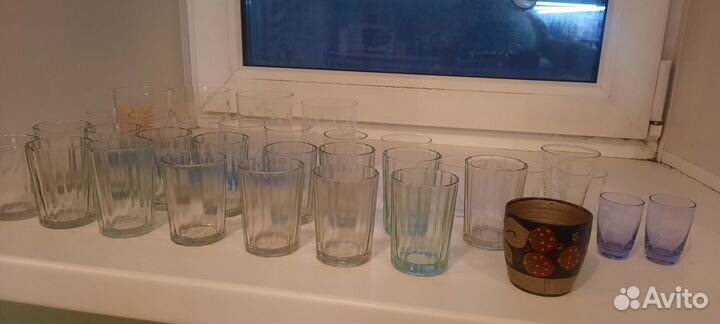 Граненые стаканы и стопки СССР