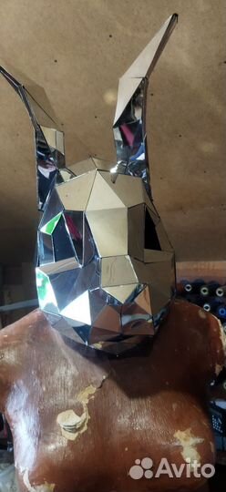 Маска зеркальная зая