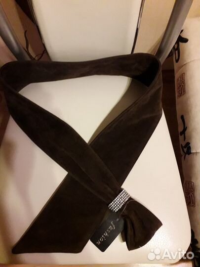 Ремень новый. Замша