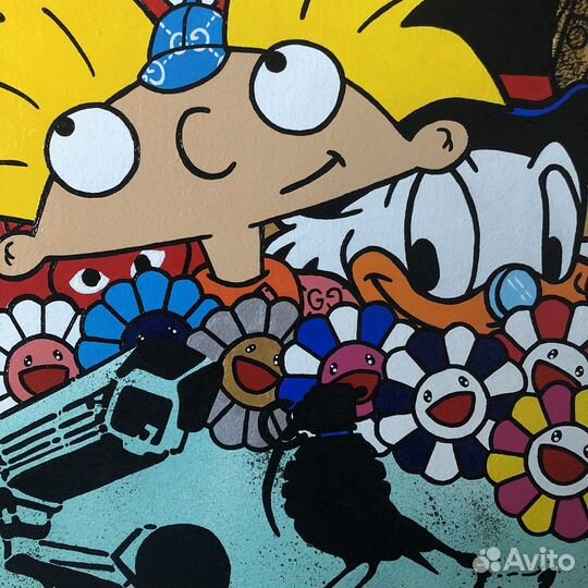 Картина 60х70 Flower Power не печать