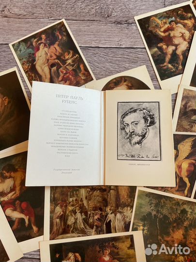 Комплект открыток с репродукциями картин Рубенса
