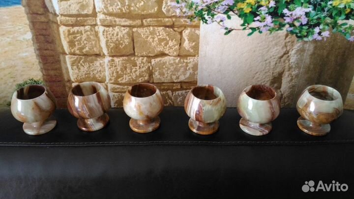 Фужеры для вина из оникса