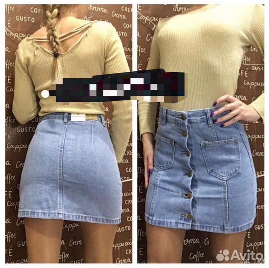 Юбка джинсовая