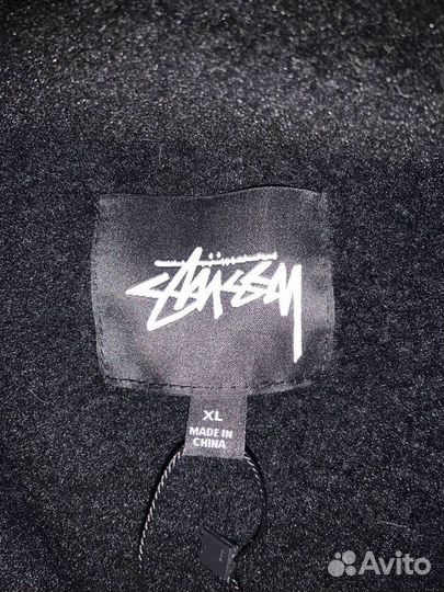 Куртка шерпа Stussy черная