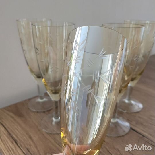 Фужеры для шампанского СССР снежинка