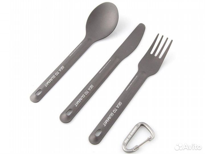 Sea to Summit Alpha Light Spoon, Fork & Knife Set