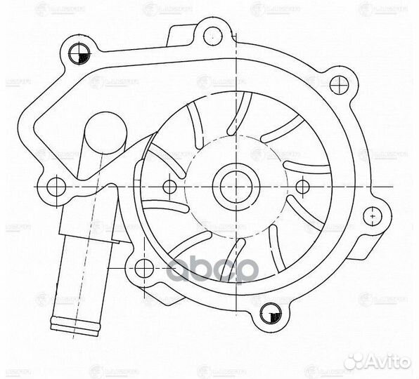 Помпа SsangYong Kyron/Actyon/Rexton 2.0Xdi/2.7X