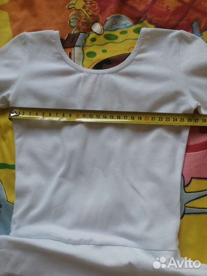 Купальник для танцев белый