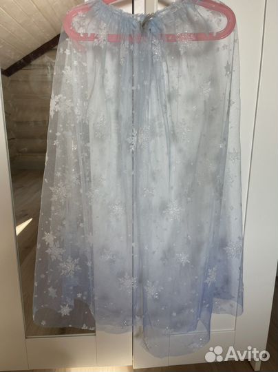 Костюм Эльзы+накидка в снежинках