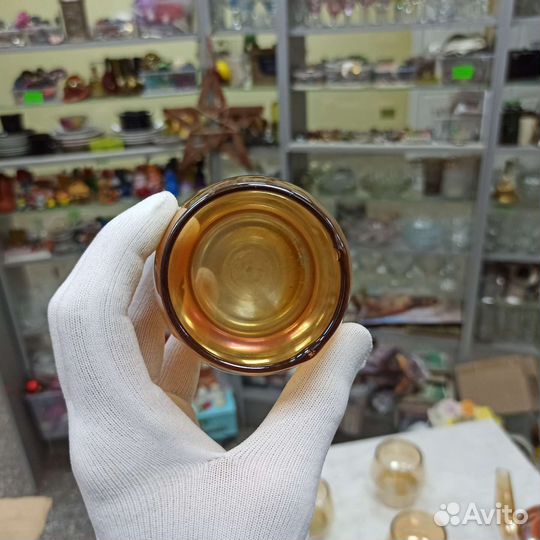 Бокалы Чашки 6 Штук Тонкое Стекло Ручная Работа