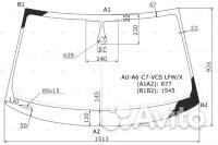 Стекло лобовое audi A6 2010 - 2018 C7 4G2 4G5 Седан 4 дв