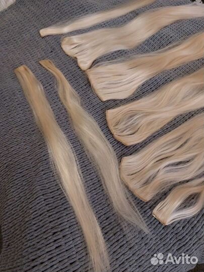 Трессы волосы на заколках 70 см