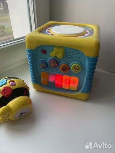 Музыкальные рвзвивающие игрушки кубик