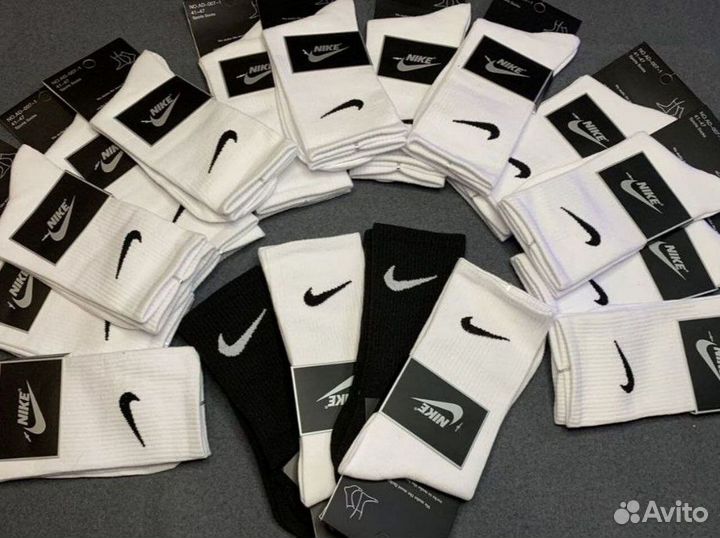 Носки Nike высокие белые