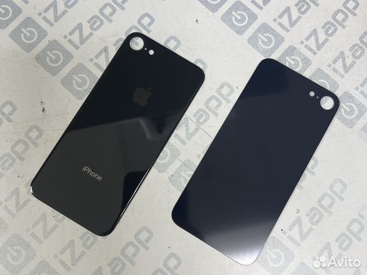 Стекло корпуса iPhone 8 (черное)