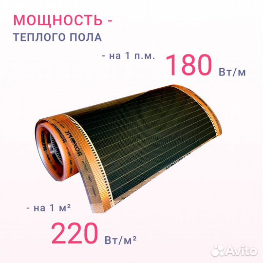 Теплый пол саморегулирующийся 80 см цена за 1 м