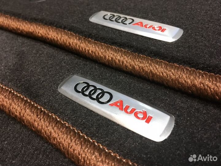 Автоковрики Премиум Audi A6 C7 Велюровые серые