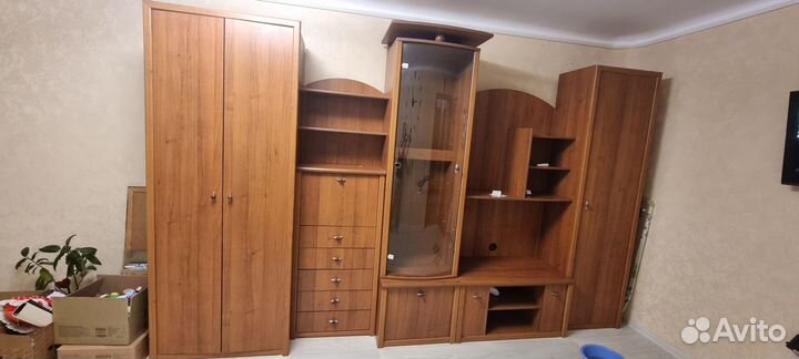 Стенка в гостиную со шкафом под тв бу