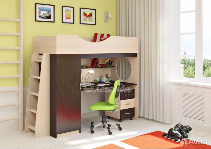 Детская кровать чердак