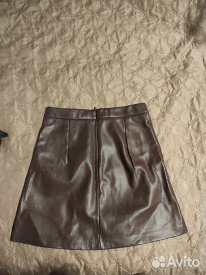 Юбка кожзам