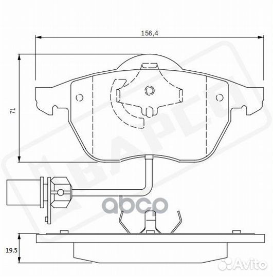 Колодки тормозные VAG A4/A6/superb/passat 00