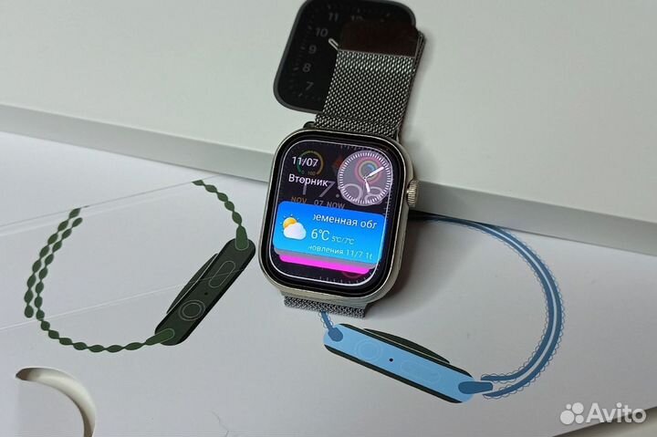 Apple Watch 9 (Безрамочные, Гарантия, Доставка)