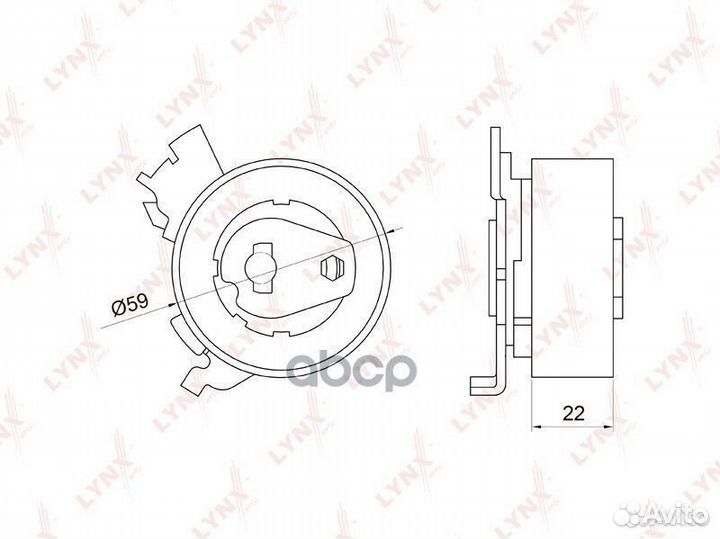 Ролик натяжной ремня грм PB1048 lynxauto