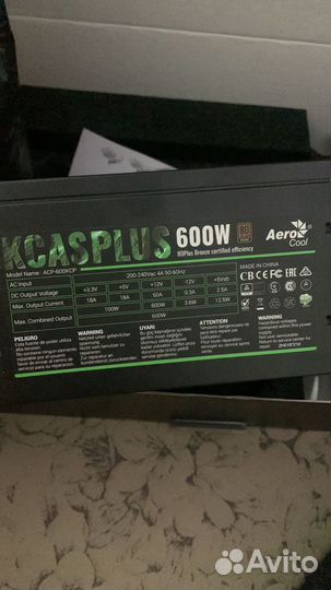 Nvidia Geforce GTX 1060 3GB x бп kcasplus 600w