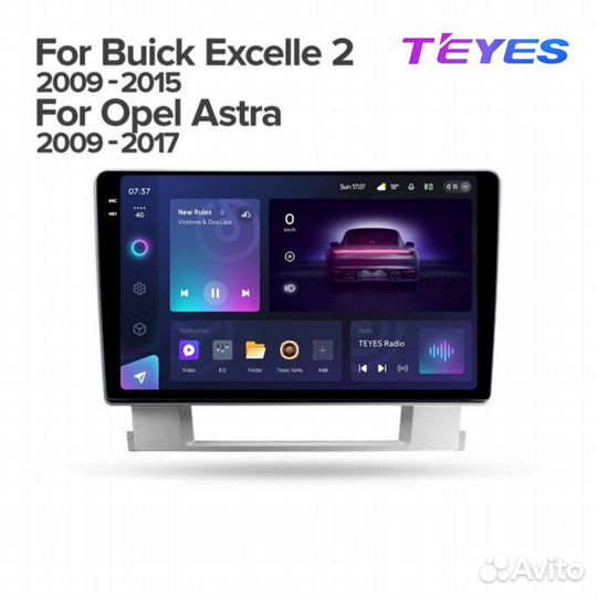 Магнитола Teyes 9” Opel Astra J, Buick Excelle 2